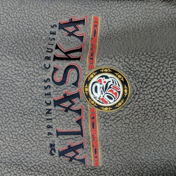 Princess Cruise Men's Alaska Fleece Sweatshirt Size Medium - Picture 2 of 7